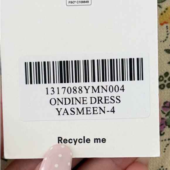 Reformation Yellow Floral Puff-Sleeve Dress “Ondine Dress” - Picture 4 of 9